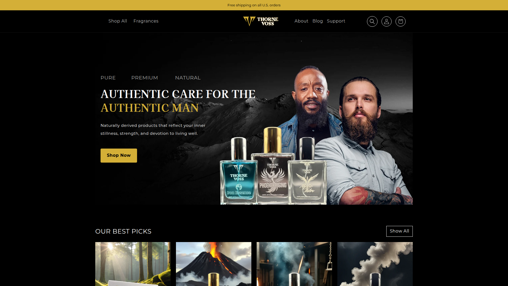 Thorne Voss website — small business web design